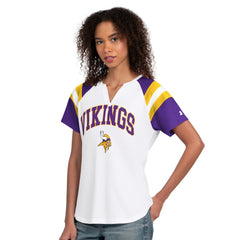 Minnesota Vikings Starter Women's Game On Notch Neck T-Shirt White - NFL
