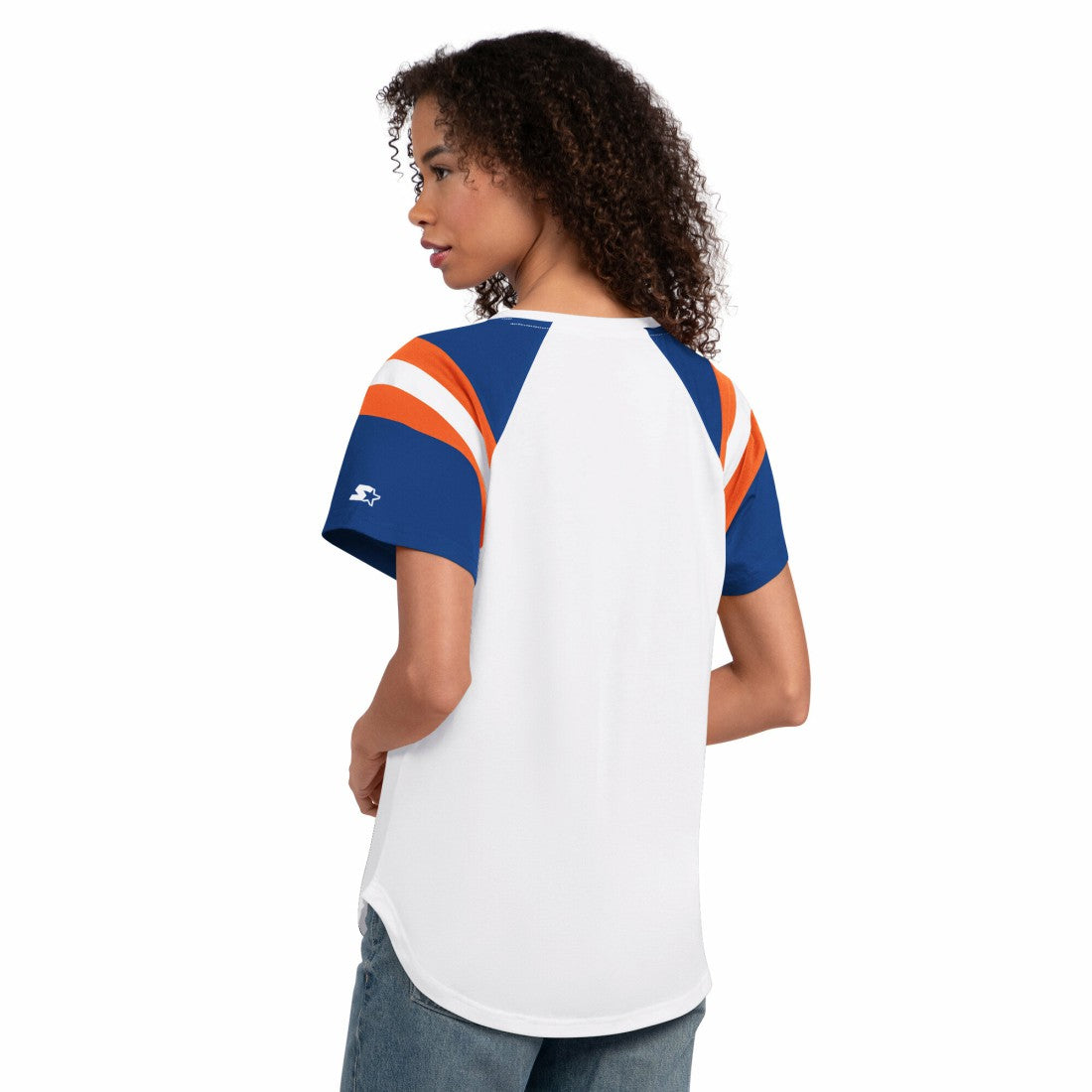 Denver Broncos Starter Women's Game On Notch Neck T-Shirt White - NFL