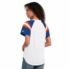 Denver Broncos Starter Women's Game On Notch Neck T-Shirt White - NFL