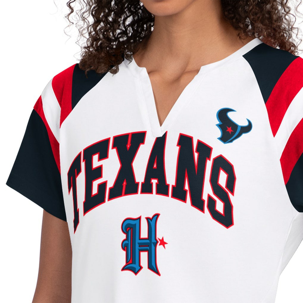 Houston Texans Starter Women's Game On Notch Neck T-Shirt White - NFL