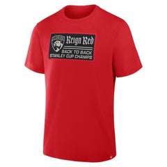 Florida Panthers - Back-To-Back Stanley Cup Champions Reign Red T-Shirt Red