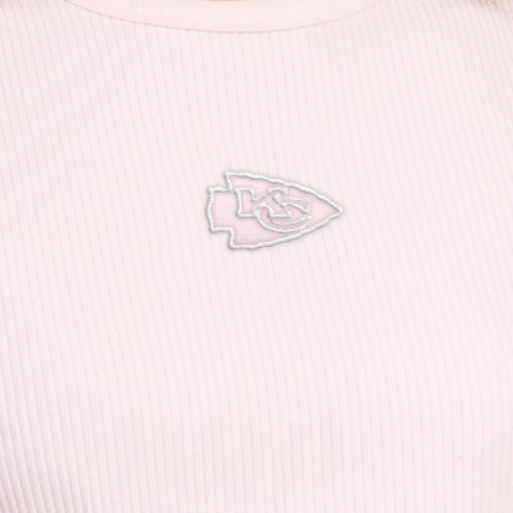 Kansas City Chiefs Starter Women's Travel Pastels Cropped Tank Pastel Pink - NFL