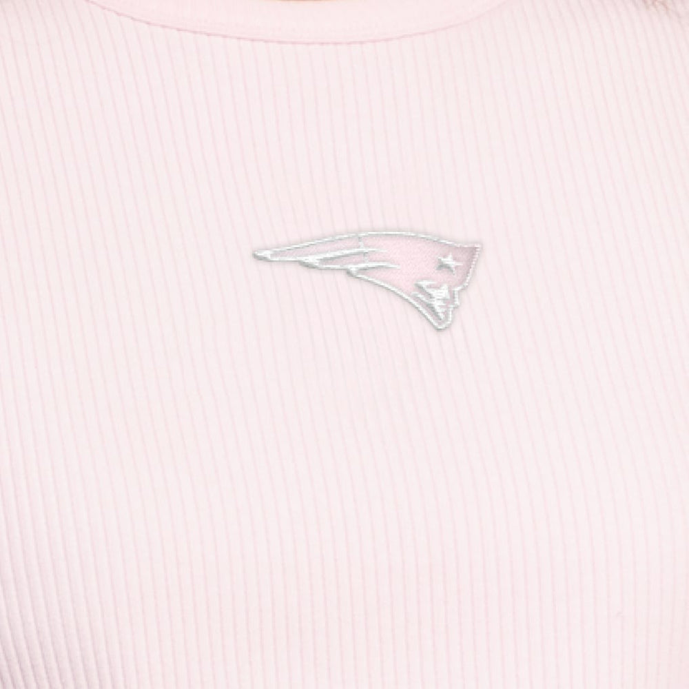 New England Patriots Starter Women's Travel Pastels Cropped Tank Pastel Pink - NFL