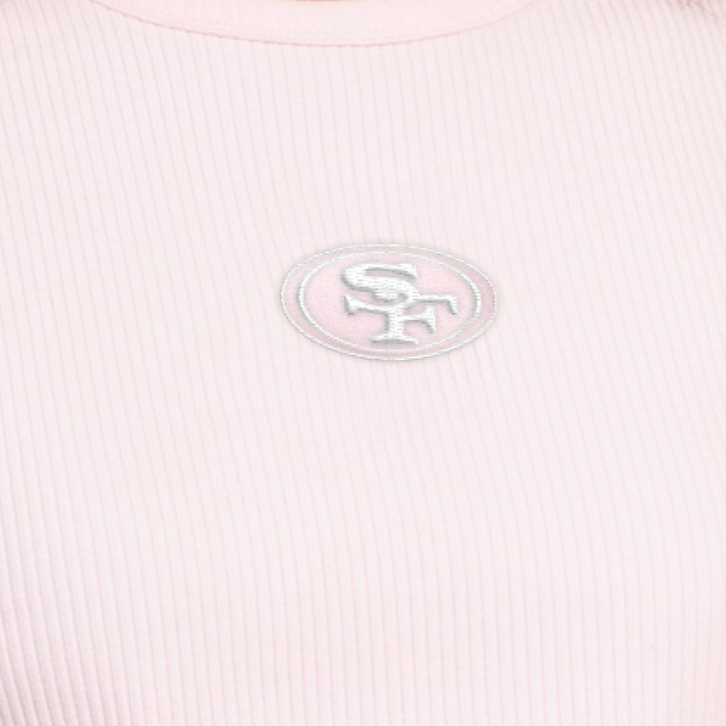 San Francisco 49ers Starter Women's Travel Pastels Cropped Tank Pastel Pink - NFL