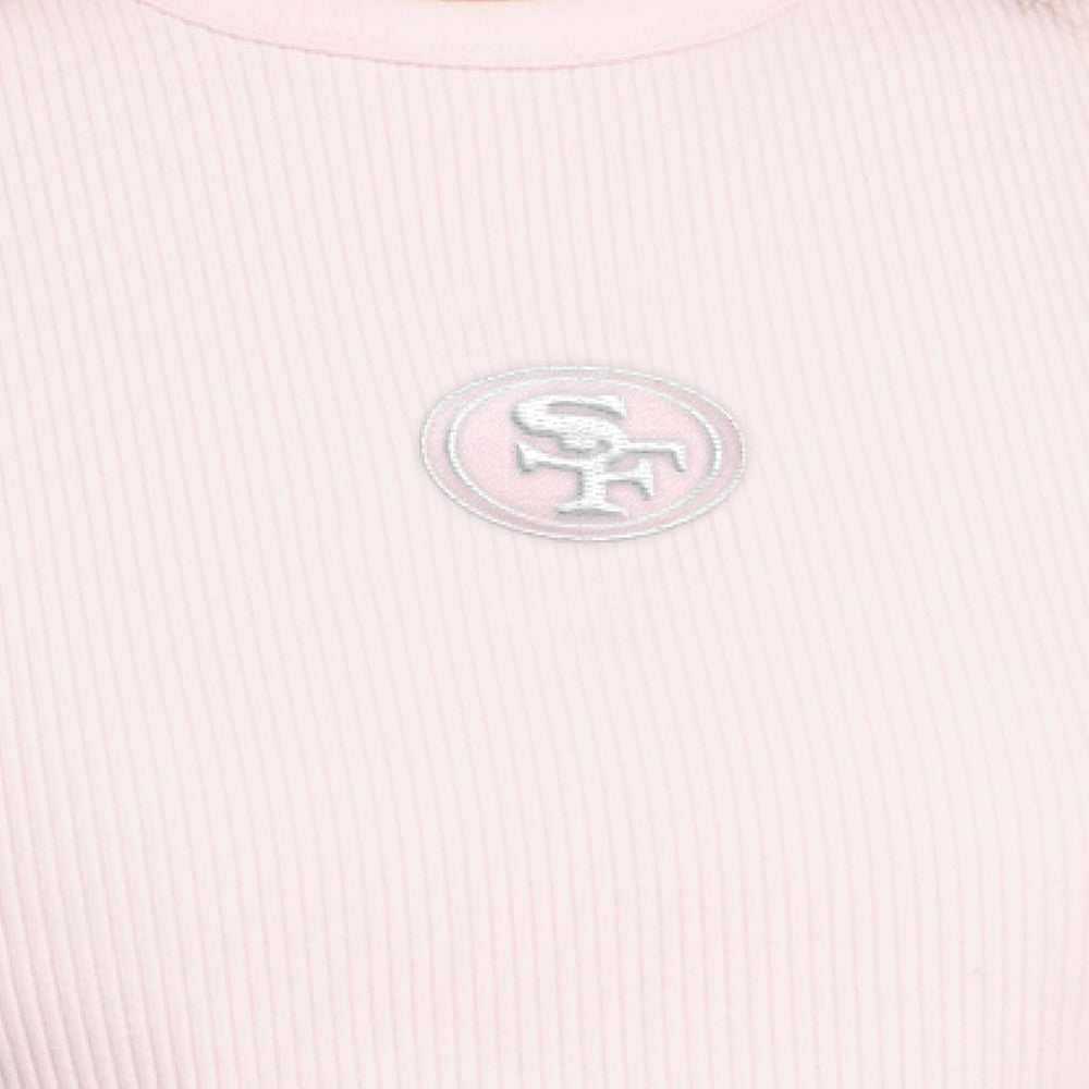 San Francisco 49ers Starter Women's Travel Pastels Cropped Tank Pastel Pink - NFL