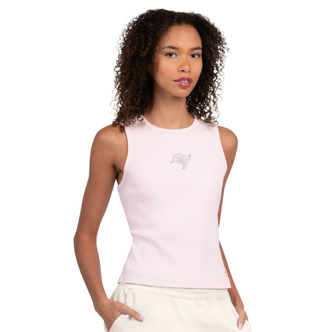 Tampa Bay Buccaneers Starter Women's Travel Pastels Cropped Tank Pastel Pink - NFL