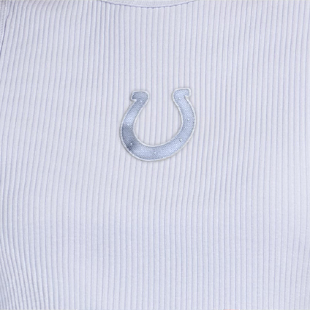 Indianapolis Colts Starter Women's Travel Pastels Cropped Tank Pastel Blue - NFL