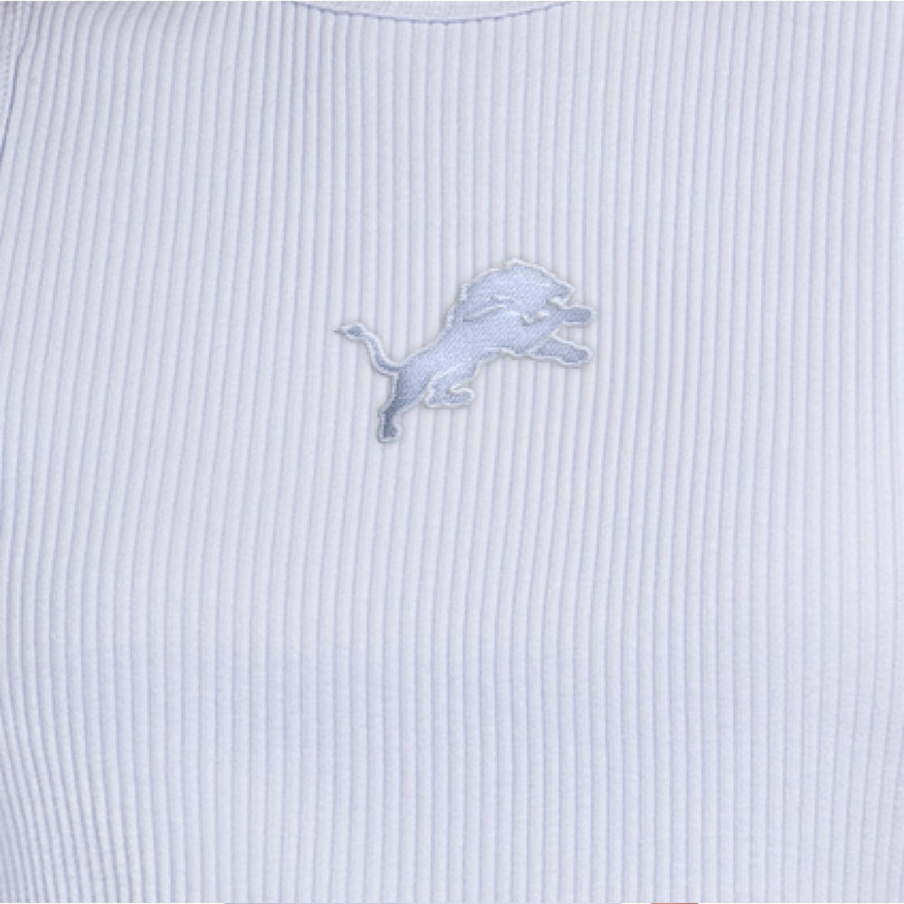 Detroit Lions Starter Women's Travel Pastels Cropped Tank Pastel Blue - NFL