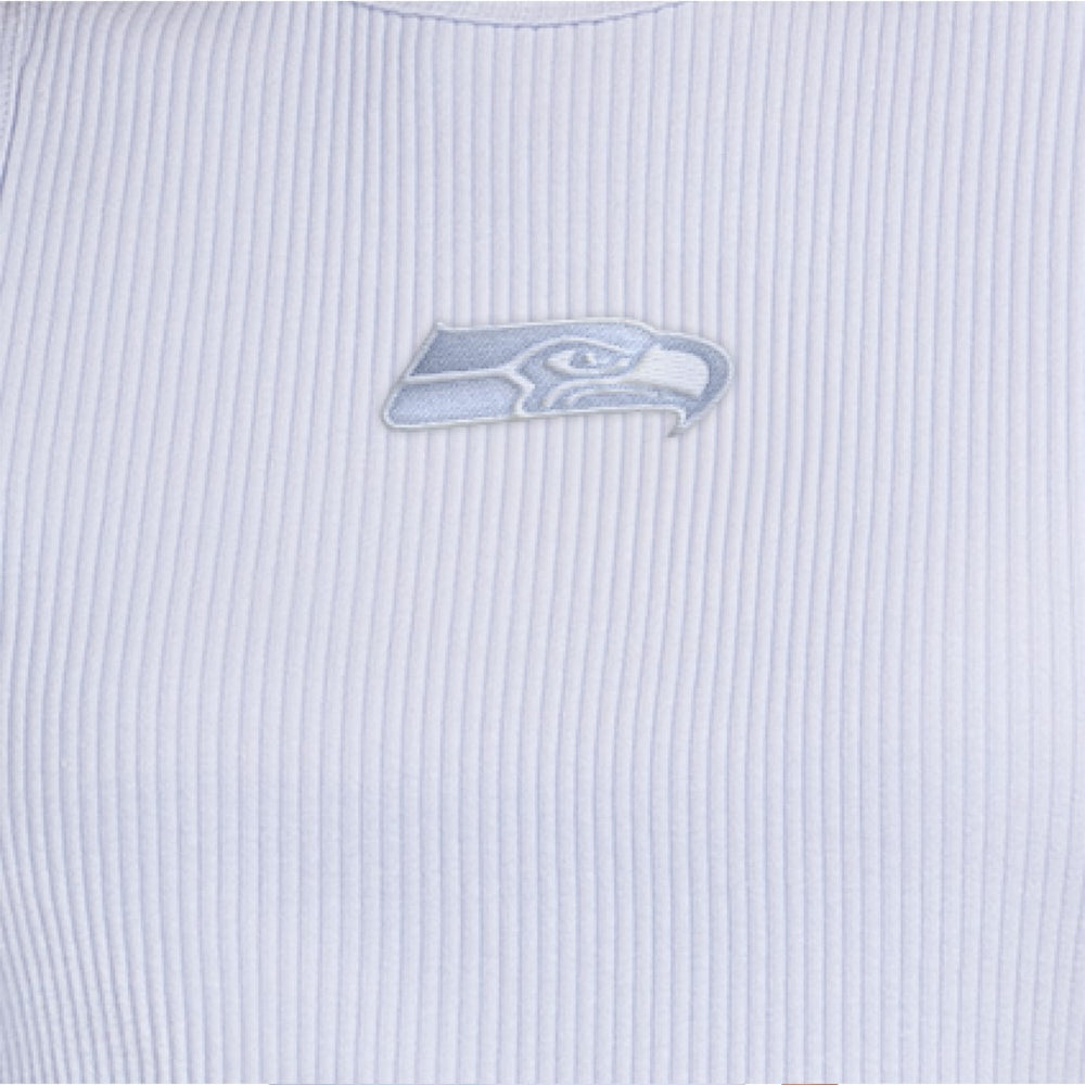 Seattle Seahawks Starter Women's Travel Pastels Cropped Tank Pastel Blue - NFL