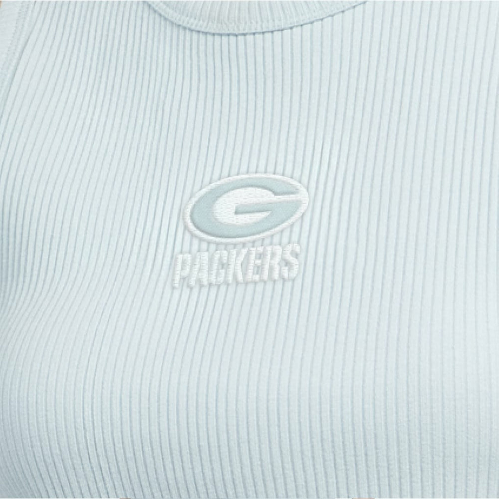 Green Bay Packers Starter Women's Travel Pastels Cropped Tank Pastel Green - NFL