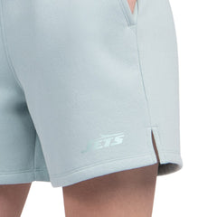 New York Jets Starter Women's Travel Pastels Fleece Short Pastel Green - NFL