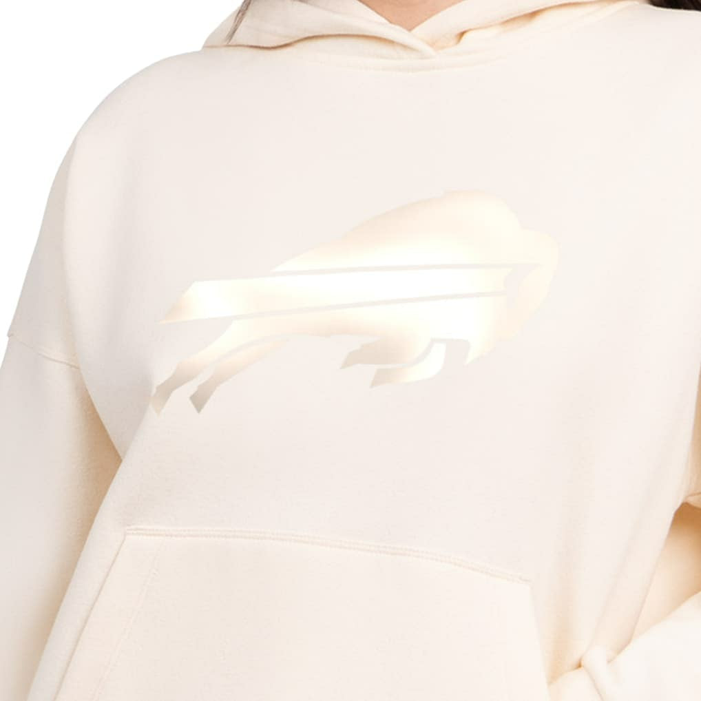 Buffalo Bills Starter Women's Pastel Relaxed Travel Hoodie Cream - NFL