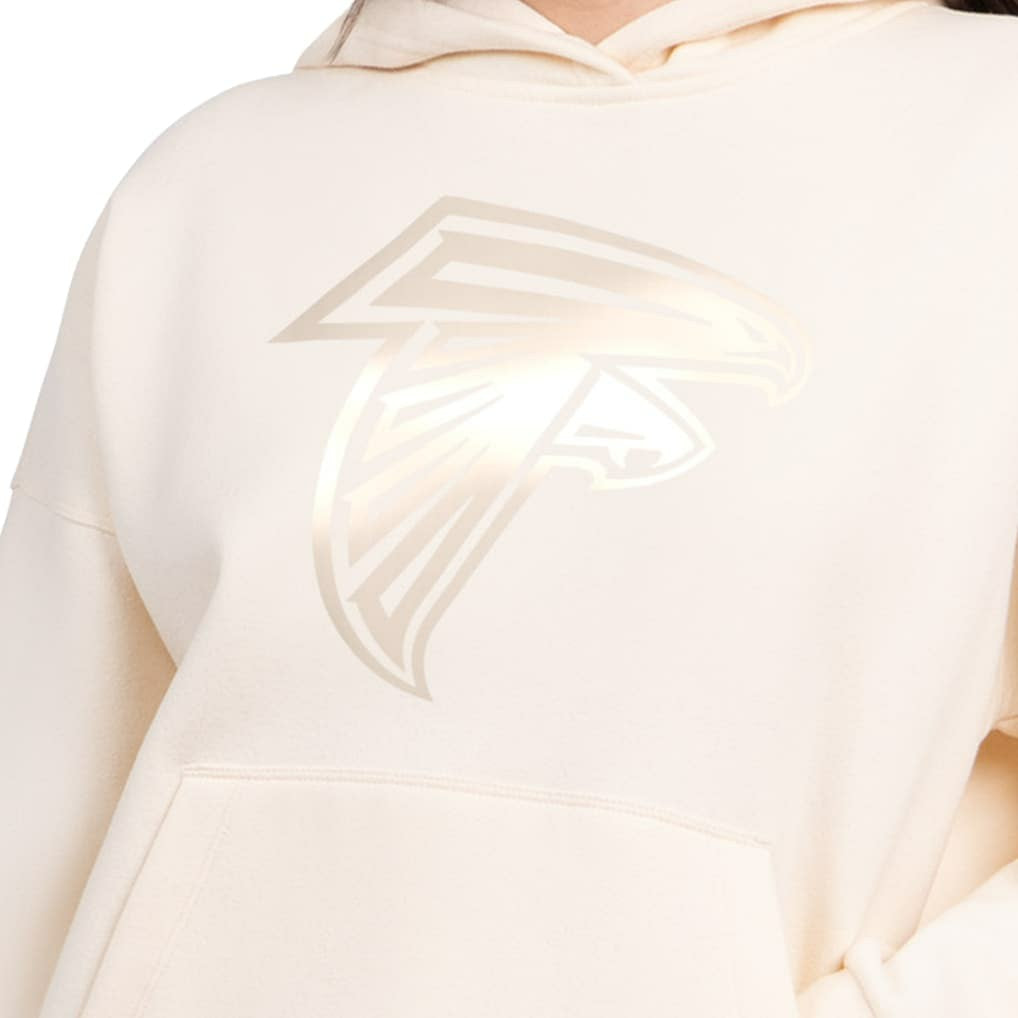 Atlanta Falcons Starter Women's Pastel Relaxed Travel Hoodie Cream - NFL