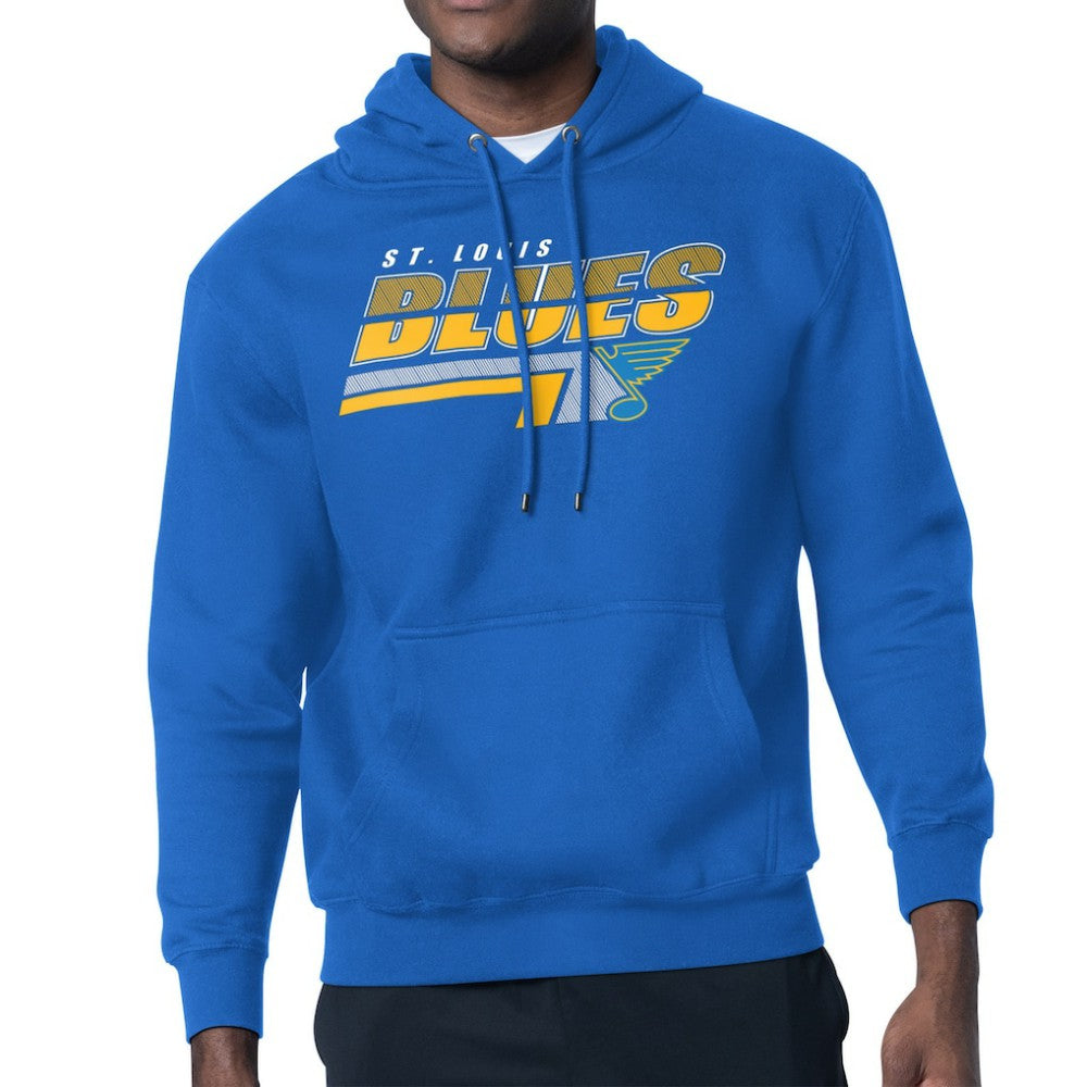 St. Louis Blues - Starter Logo Push Fleece Hoodie Blue
