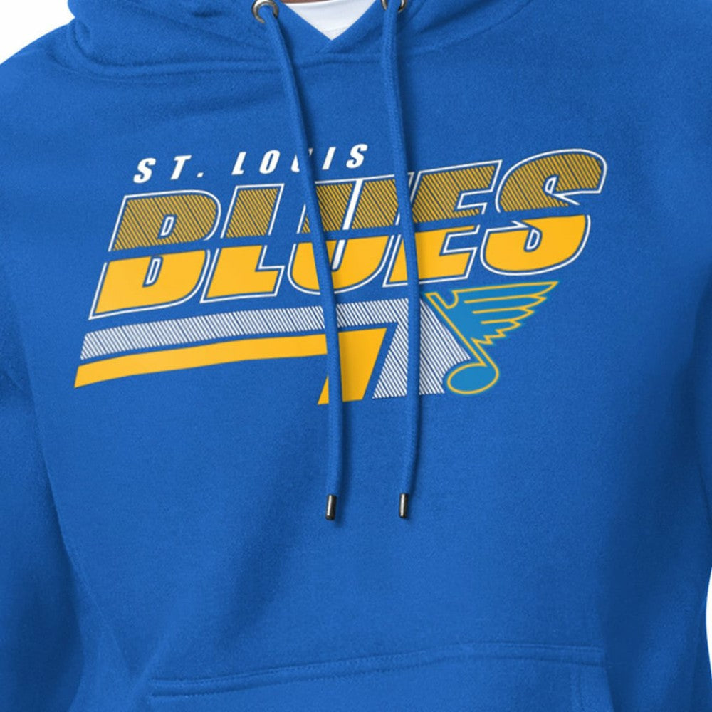 St. Louis Blues - Starter Logo Push Fleece Hoodie Blue