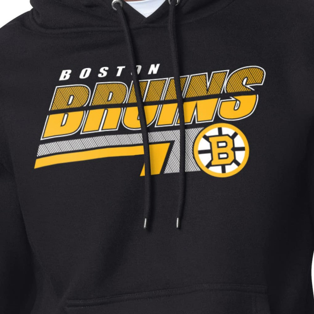 Boston Bruins Starter Logo Push Fleece Hoodie Black