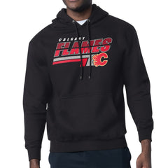 Calgary Flames - Starter Logo Push Fleece Hoodie Black