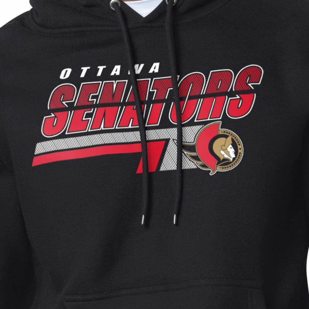 Ottawa Senators - Starter Logo Push Fleece Hoodie Black