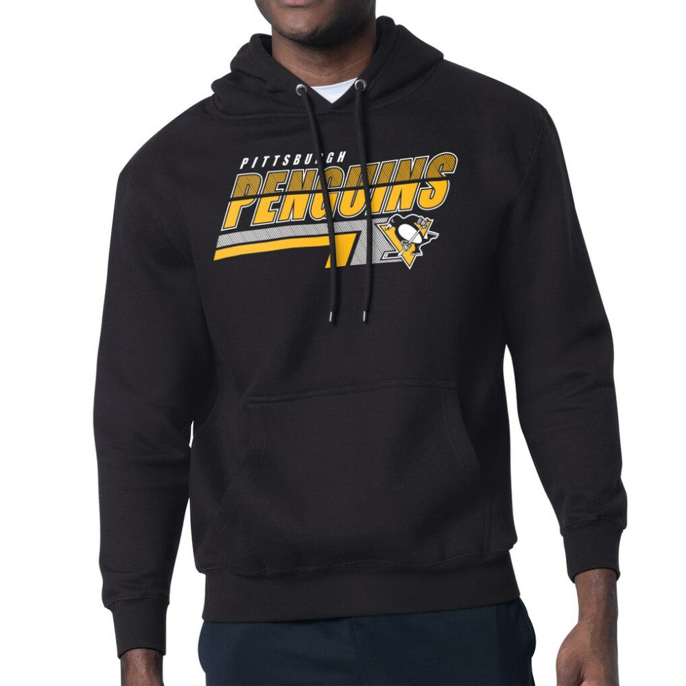 Pittsburgh Penguins Starter Logo Push Fleece Hoodie Black