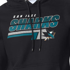 San Jose Sharks - Starter Logo Push Fleece Hoodie Black