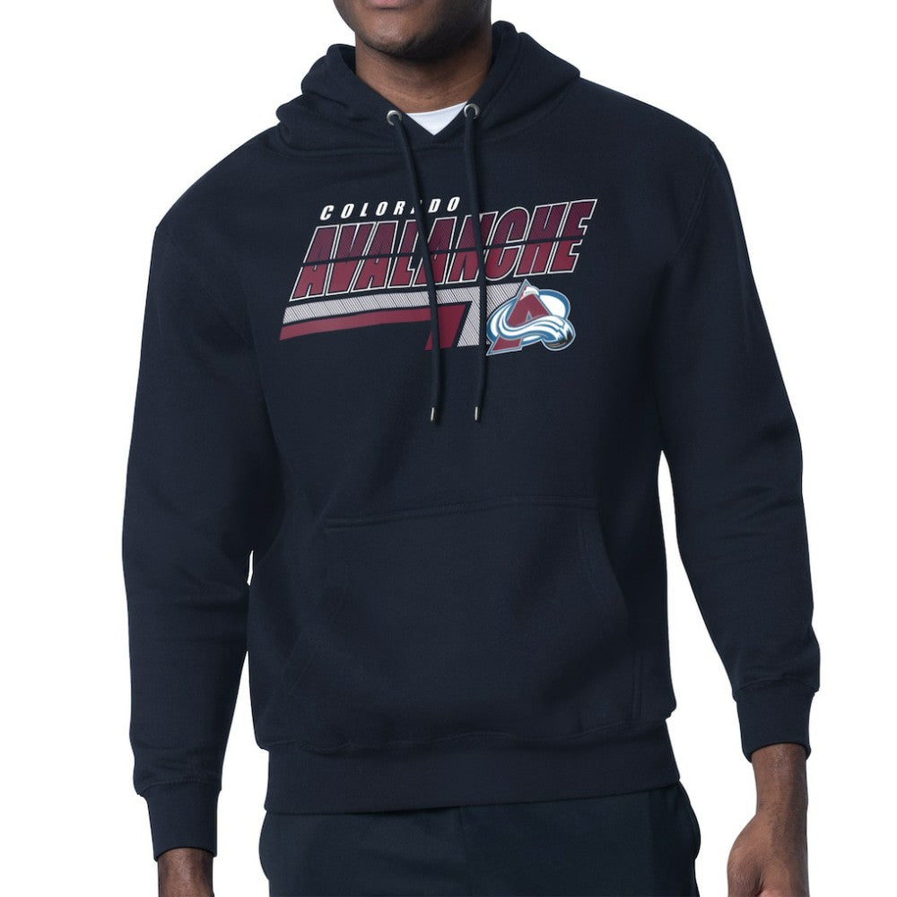 Colorado Avalanche - Starter Logo Push Fleece Hoodie Navy