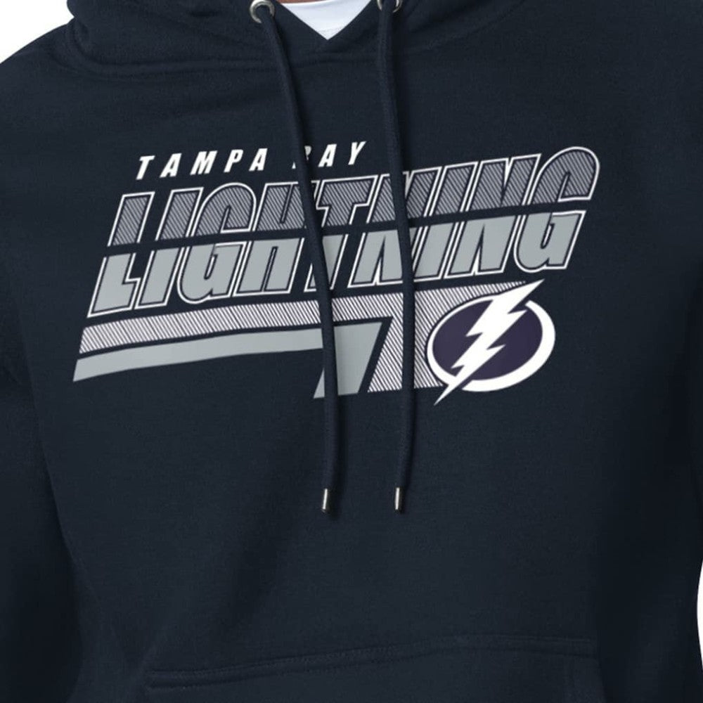 Tampa Bay Lightning - Starter Logo Push Fleece Hoodie Blue