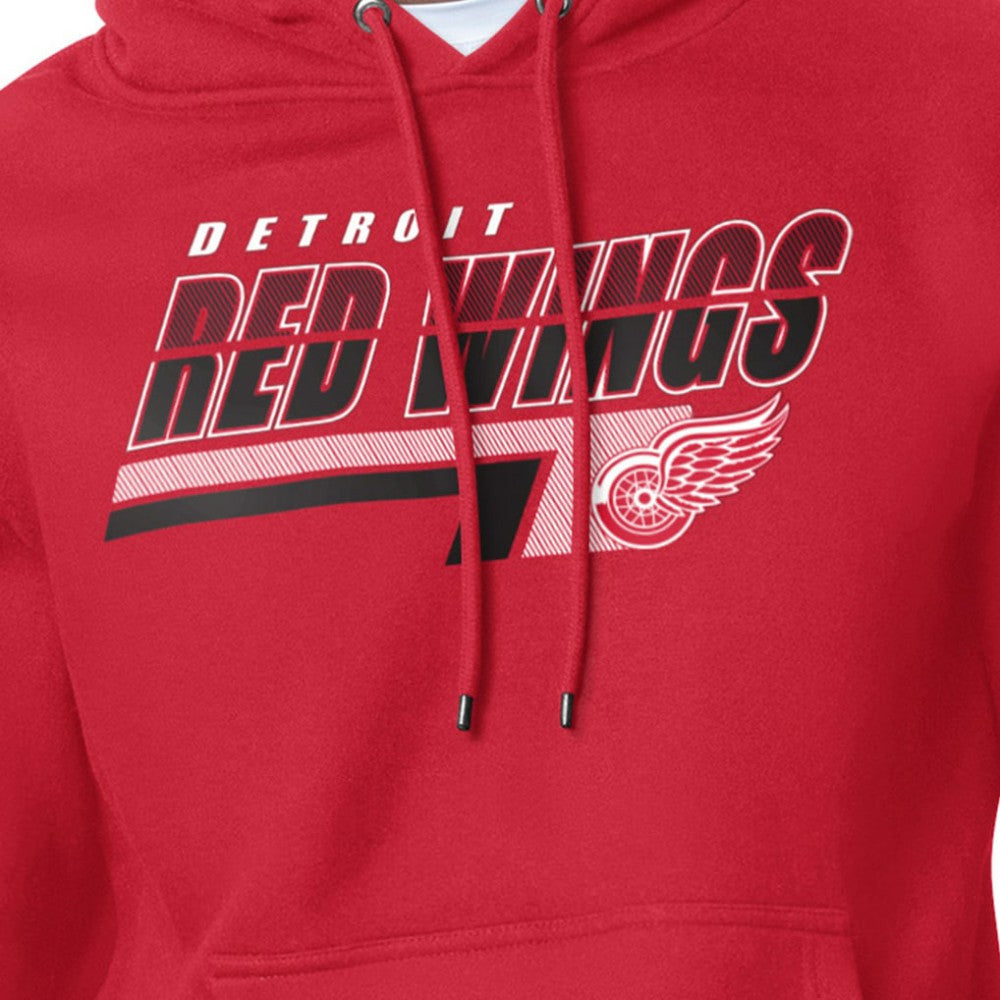 Detroit Red Wings - Starter Logo Push Fleece Hoodie Red