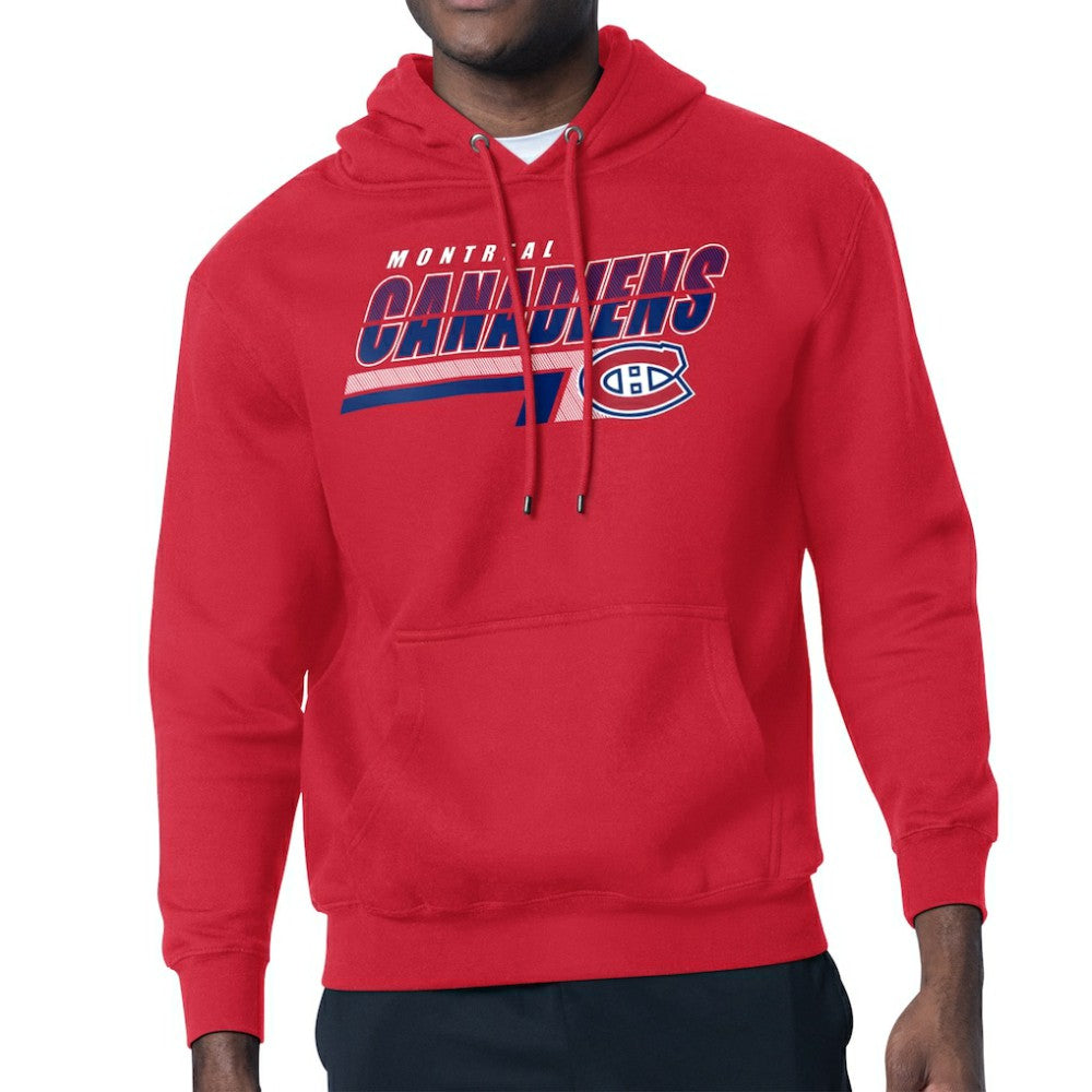 Montreal Canadiens - Starter Logo Push Fleece Hoodie Red