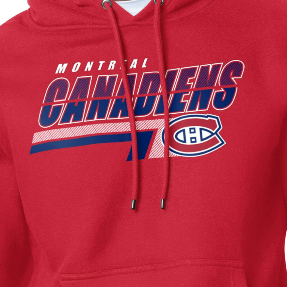 Montreal Canadiens - Starter Logo Push Fleece Hoodie Red