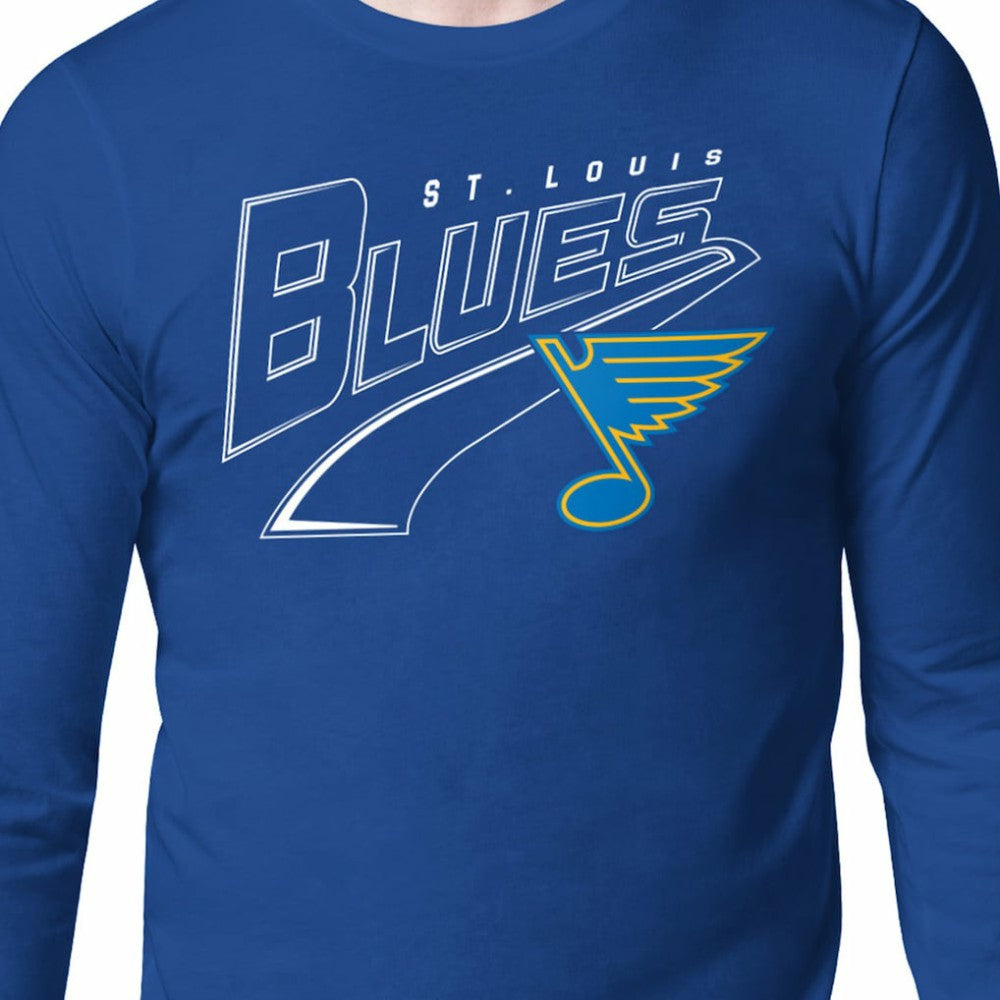 St. Louis Blues - Starter Modern Tailsweep Long Sleeve T-Shirt Blue