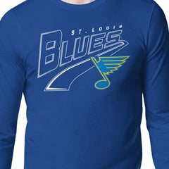 St. Louis Blues - Starter Modern Tailsweep Long Sleeve T-Shirt Blue