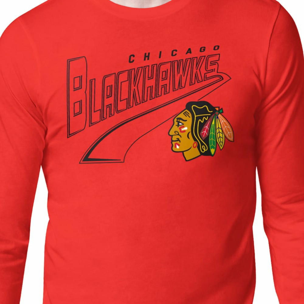 Chicago Blackhawks Starter Modern Tailsweep Long Sleeve T-Shirt Red