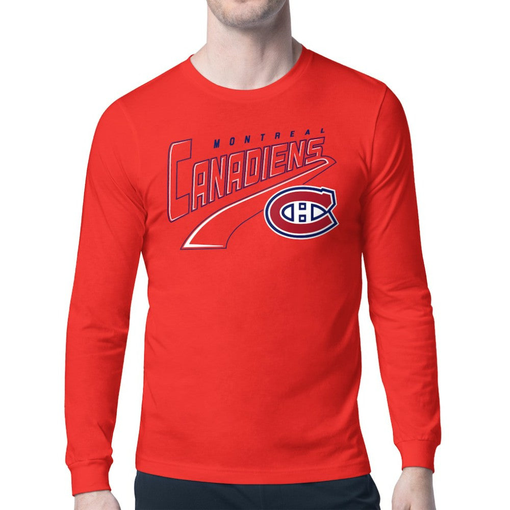 Montreal Canadiens - Starter Modern Tailsweep Long Sleeve T-Shirt Red