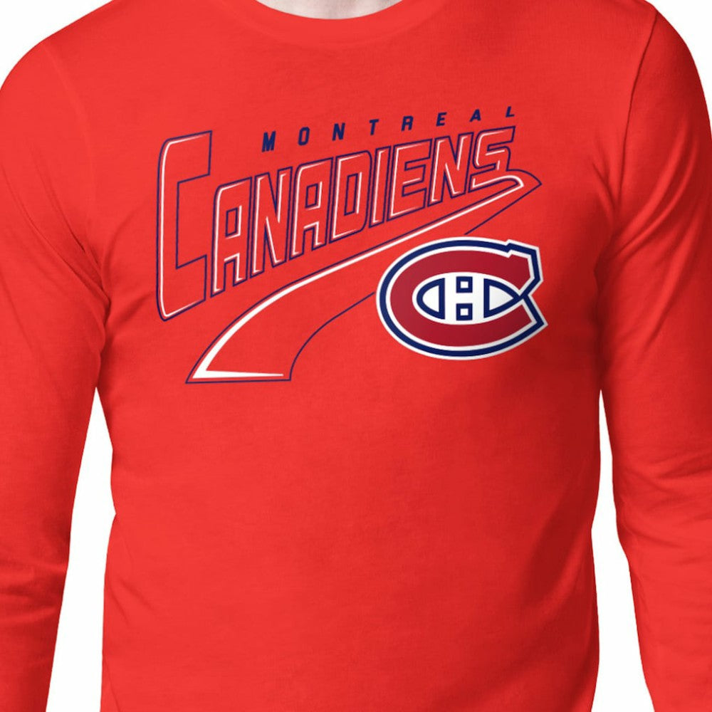 Montreal Canadiens - Starter Modern Tailsweep Long Sleeve T-Shirt Red