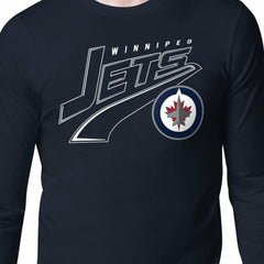 Winnipeg Jets - Starter Modern Tailsweep Long Sleeve T-Shirt Navy