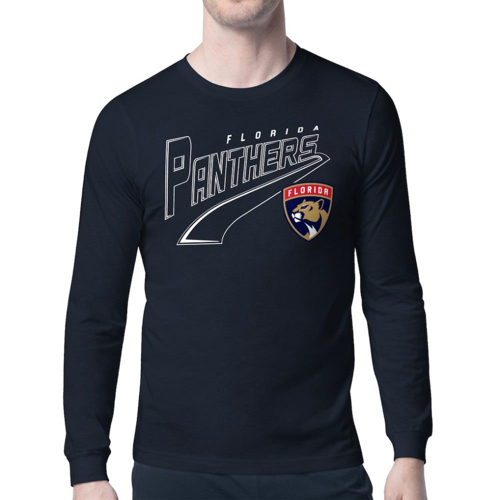 Florida Panthers - Starter Modern Tailsweep Long Sleeve T-Shirt Navy