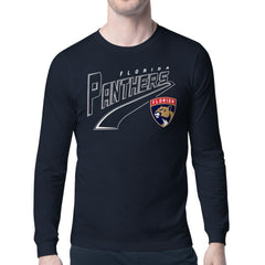 Florida Panthers - Starter Modern Tailsweep Long Sleeve T-Shirt Navy