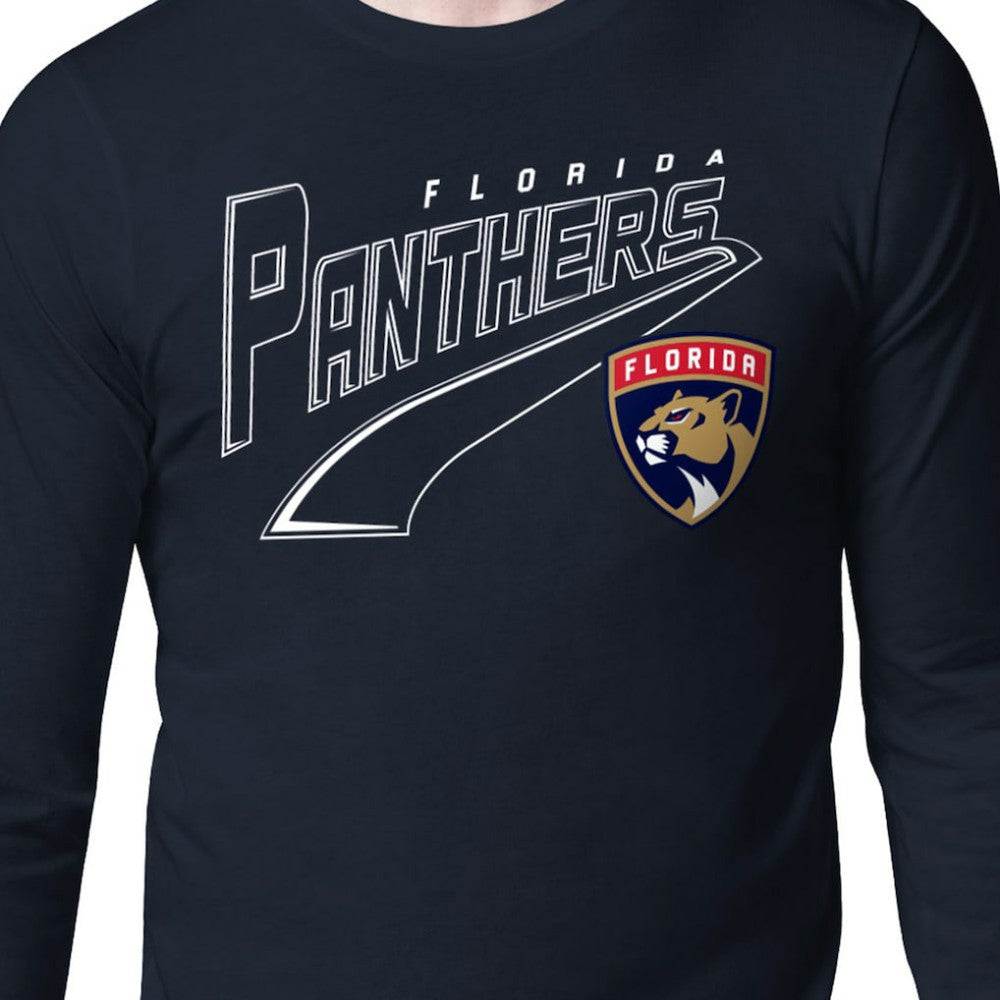 Florida Panthers - Starter Modern Tailsweep Long Sleeve T-Shirt Navy