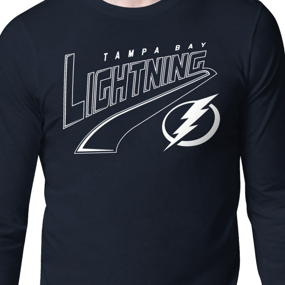 Tampa Bay Lightning - Starter Modern Tailsweep Long Sleeve T-Shirt Blue