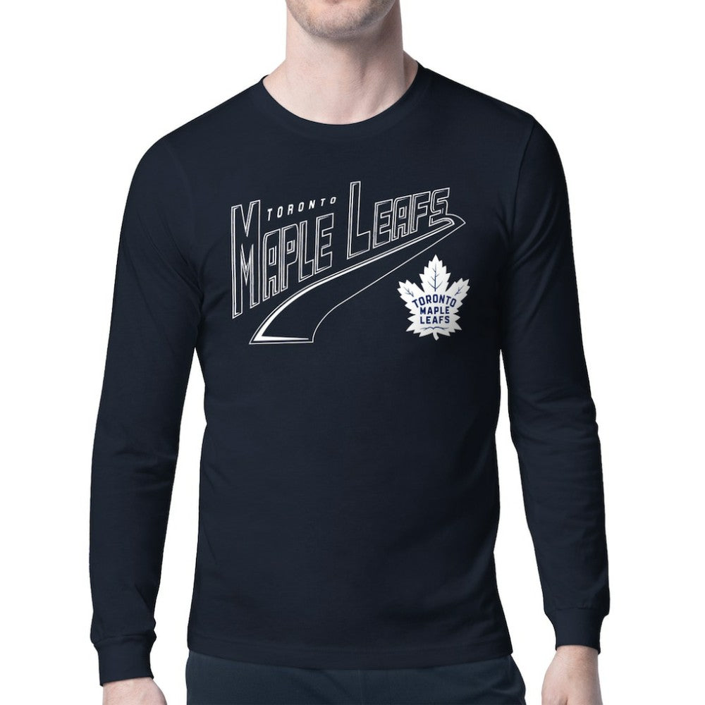 Toronto Maple Leafs - Starter Modern Tailsweep Long Sleeve T-Shirt Blue
