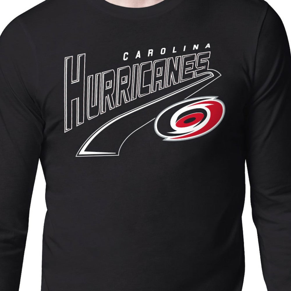 Carolina Hurricanes - Starter Modern Tailsweep Long Sleeve T-Shirt Black