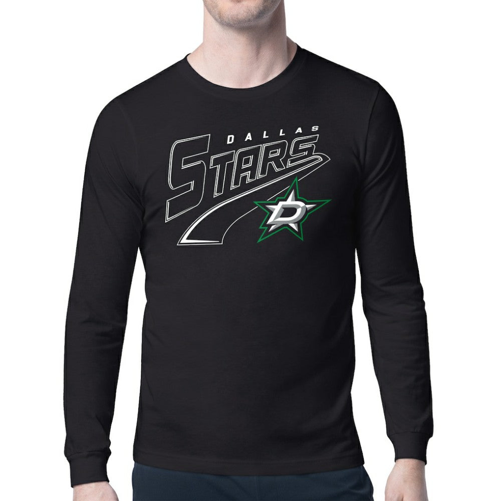 Dallas Stars - Starter Modern Tailsweep Long Sleeve T-Shirt Black