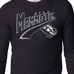 Utah Mammoth - Starter Modern Tailsweep Long Sleeve T-Shirt Black