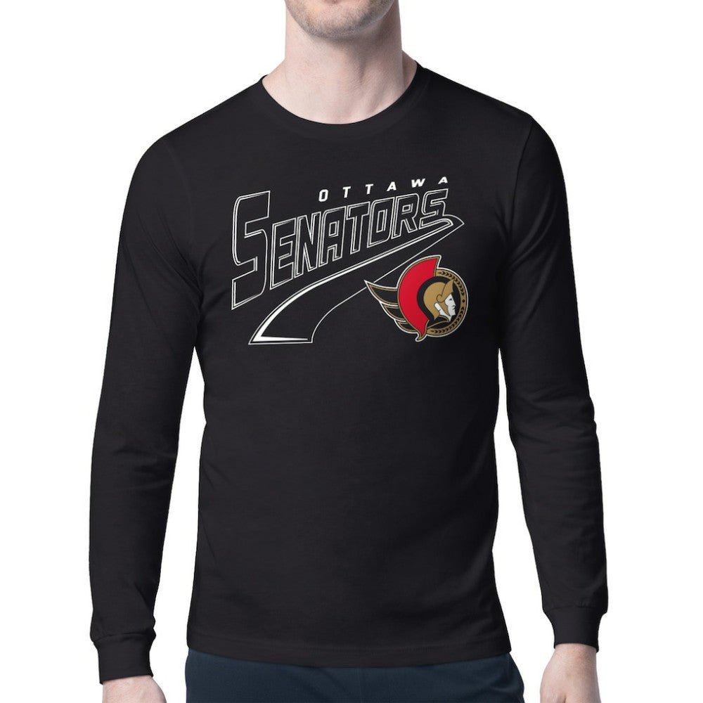 Ottawa Senators - Starter Modern Tailsweep Long Sleeve T-Shirt Black