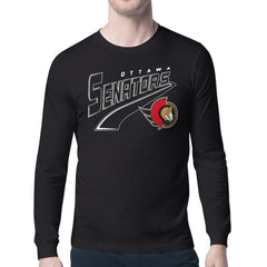 Ottawa Senators - Starter Modern Tailsweep Long Sleeve T-Shirt Black