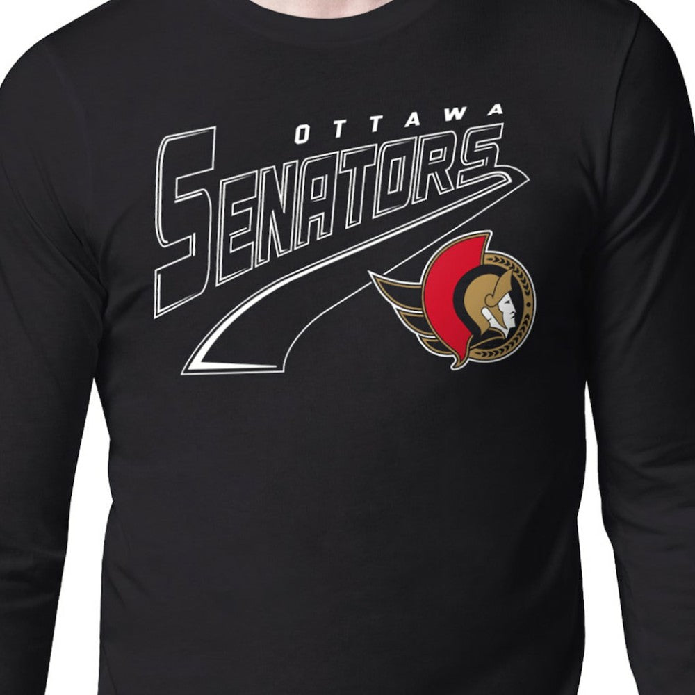 Ottawa Senators - Starter Modern Tailsweep Long Sleeve T-Shirt Black