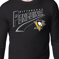 Pittsburgh Penguins Starter Modern Tailsweep Long Sleeve T-Shirt Black