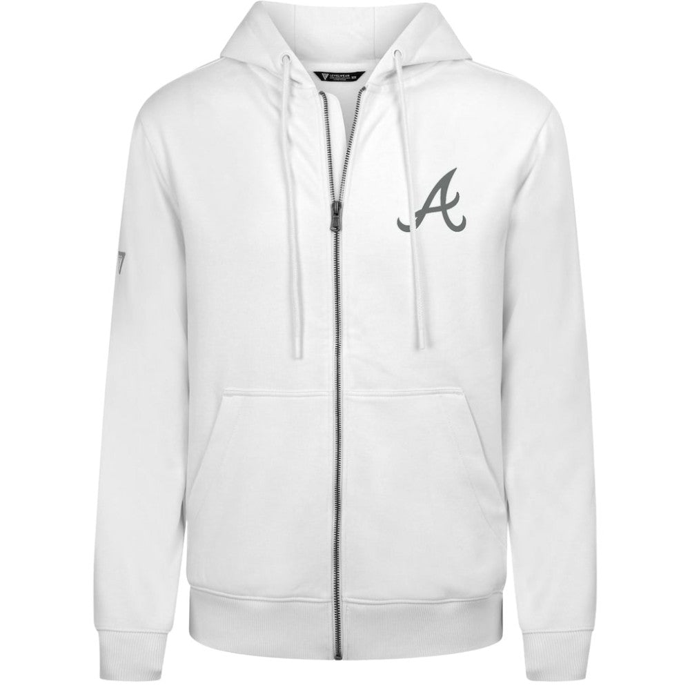 Atlanta Braves Levelwear Podium Chenille Logo Full-Zip Hoodie Online