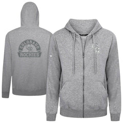 Colorado Rockies Levelwear Podium Chenille Logo Full-Zip Hoodie discount