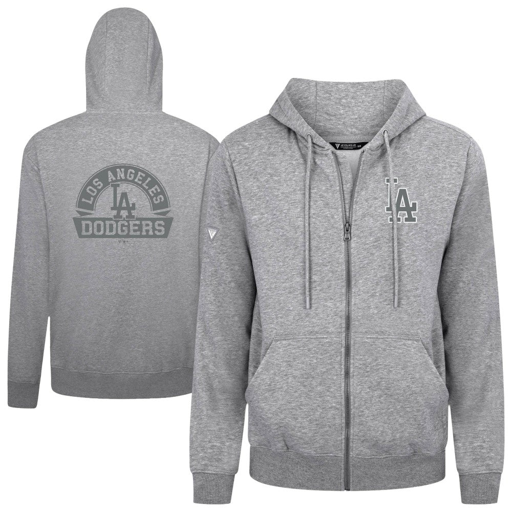 Los Angeles Dodgers Levelwear Podium Chenille Logo Full-Zip Hoodie Clearance